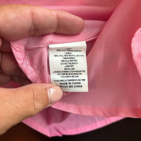 Womens &merci Pink Puff Sleeve Peplum Top - Picture 9 of 10